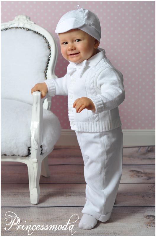 NOAH - Wunderschöner Taufanzug mit Strickjacke