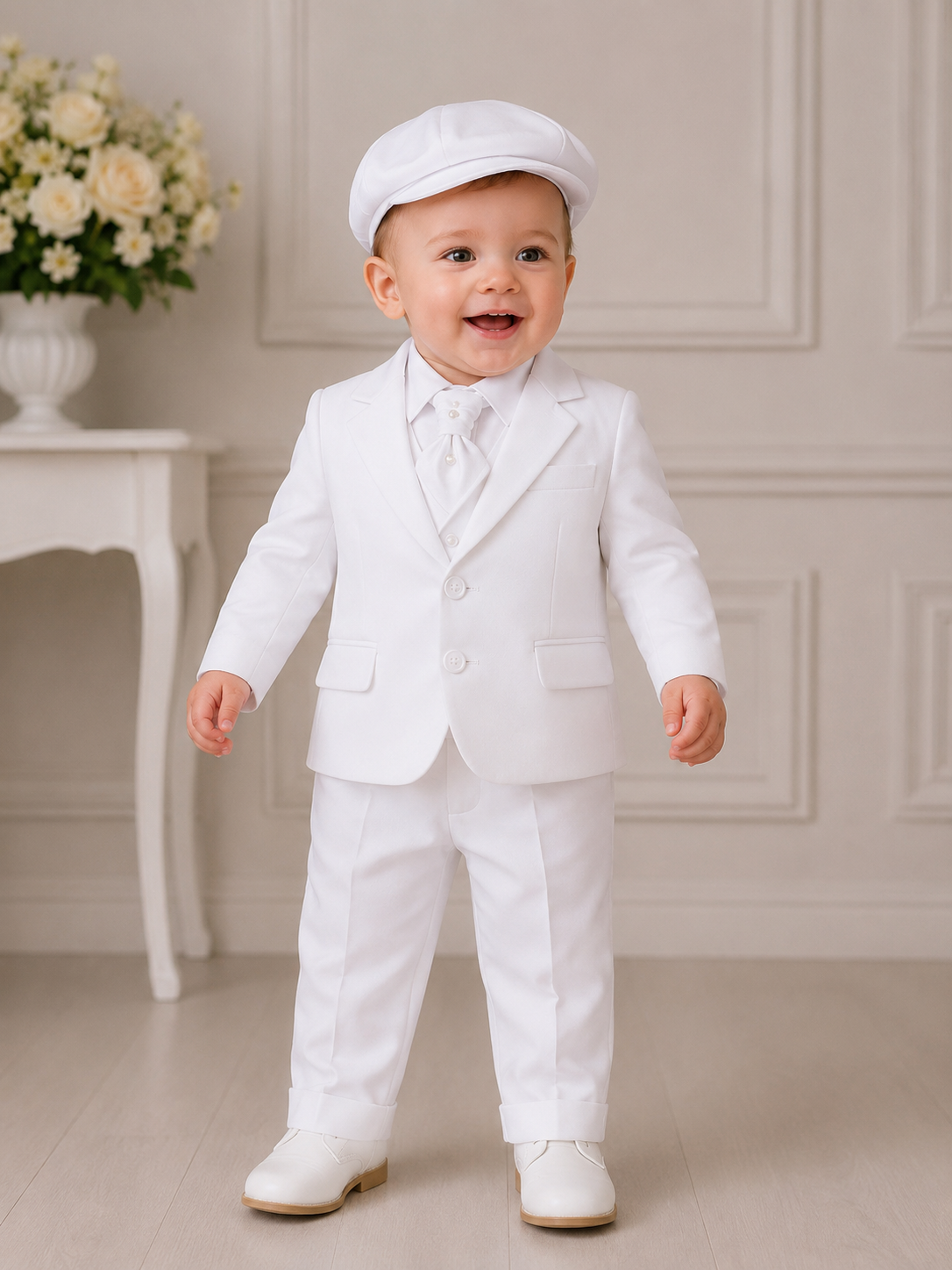 TOMI - Schneeweißer Babytaufanzug
