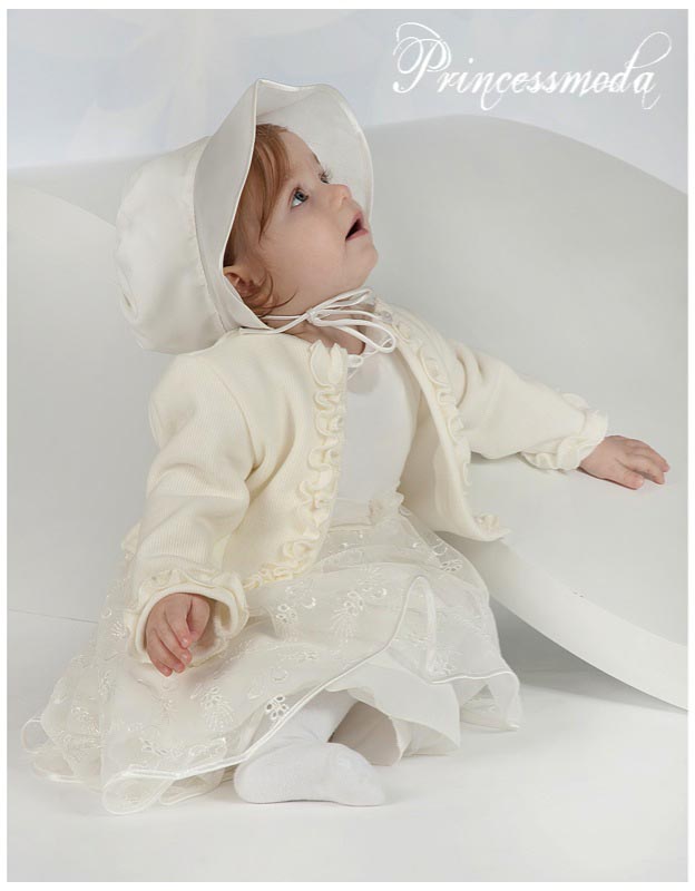 Nr.12 Süsse Babyjacke in Creme