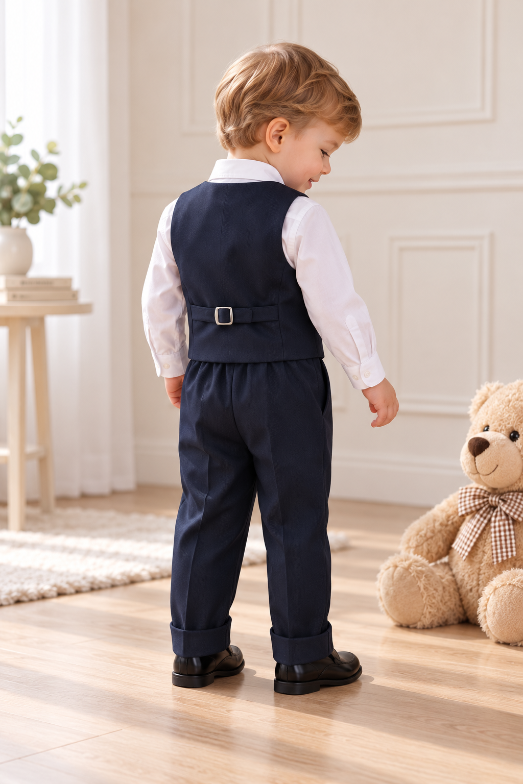 Jason - Eleganter Taufanzug mit Sakko in Dunkelblau