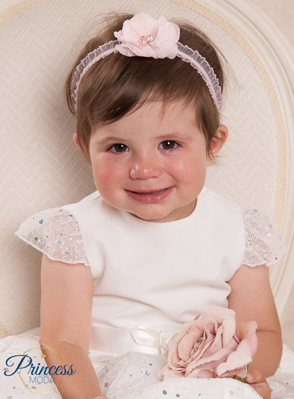 Zartes Stirnband in Rosa