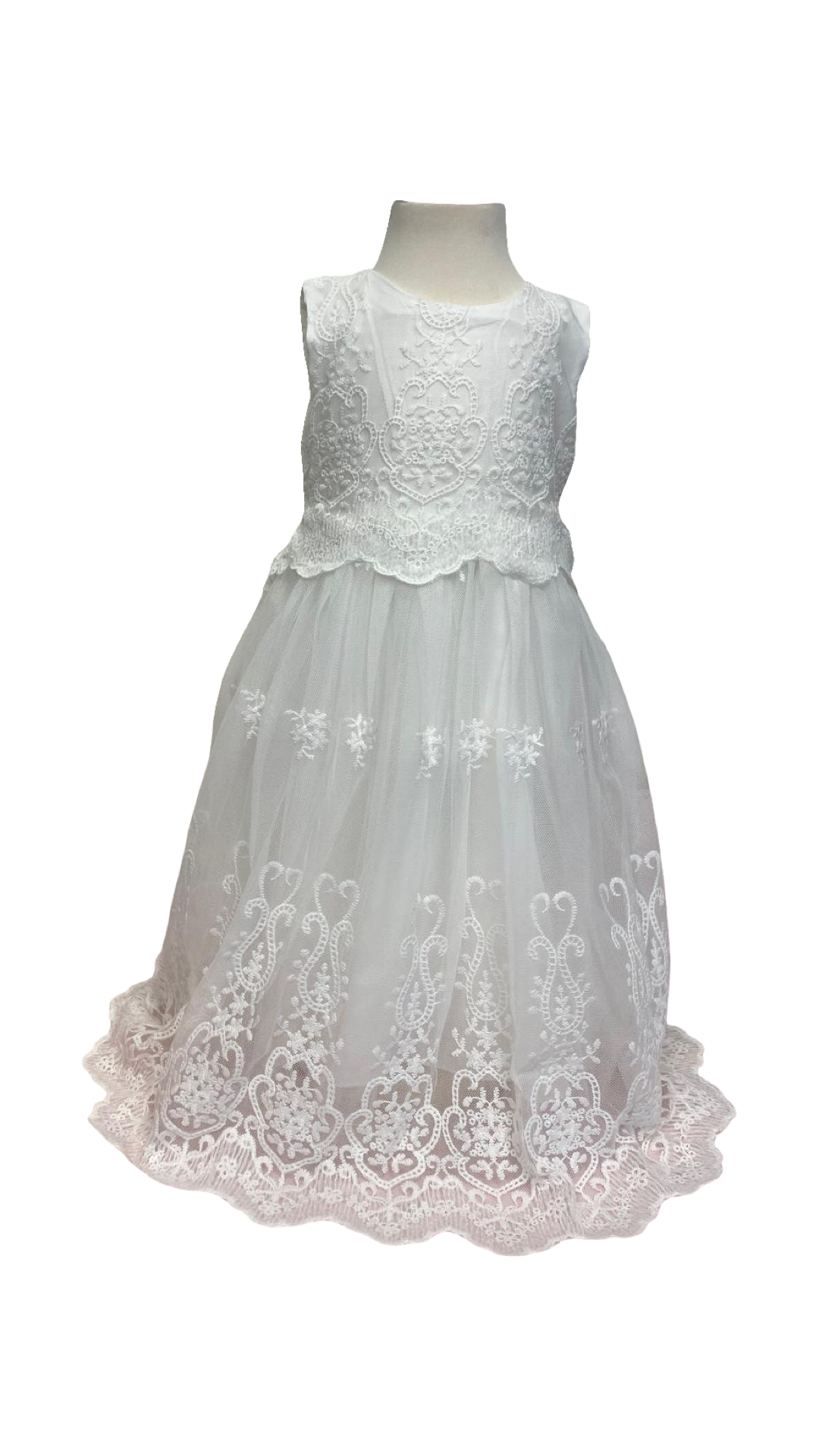 Elegantes Taufkleid aus Spitze Gr. 80/86