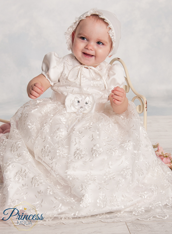 Charlotte - Sehr edles langes Taufkleid