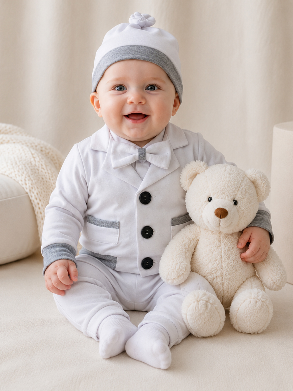 Nicolas - Gemütlicher Baby Festanzug aus 100% Baumwolle!