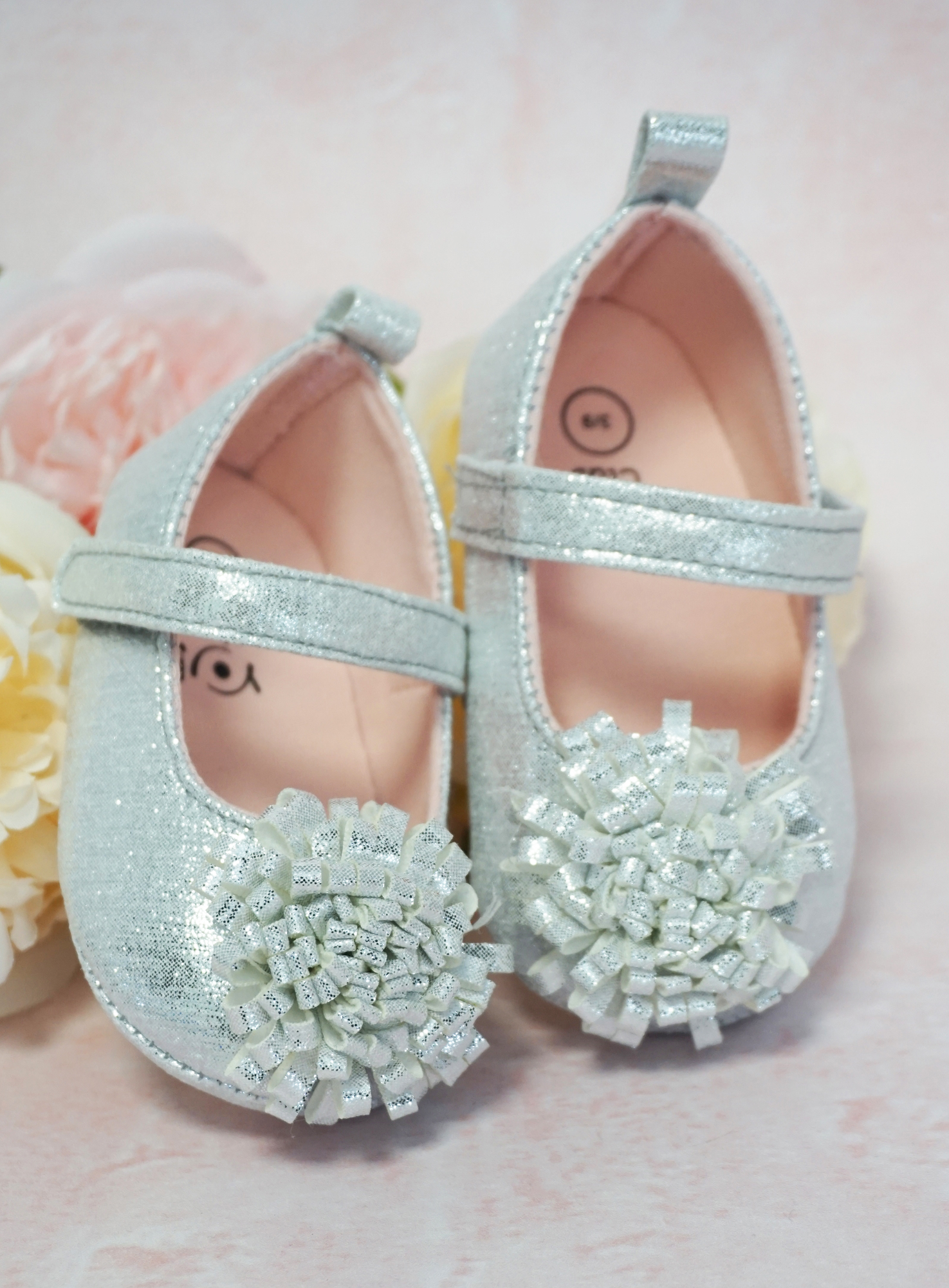 Baby Schuhe in Silber