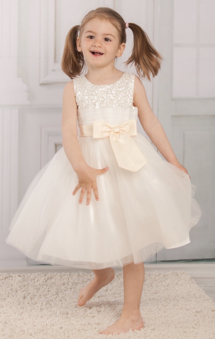 FLORENCE - Exklusives Festkleid in Champagner